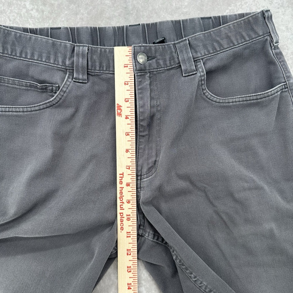 Carhartt Relaxed Fit Mens Size 40 Gray Canvas Workwear Carpenter Shorts - Picture 8 of 11